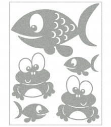 Reflexní nažehlovací motivy - ryby